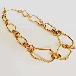 JOAN RIVERS Vintage Gold Tone Chain Link Necklace